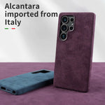 Full Coverage Magnetic ALCANTARA Case For Samsung Galaxy S25 Ultra S24 S23 S21 for Magsafe Artificial Leather Suede Phone Cover