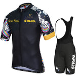 STRAVA Style Men's Summer Cycling Clothing Set