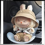 Kawaii Labubu Idol Doll Car Seat – Cute Plush Ornament & Air Freshener