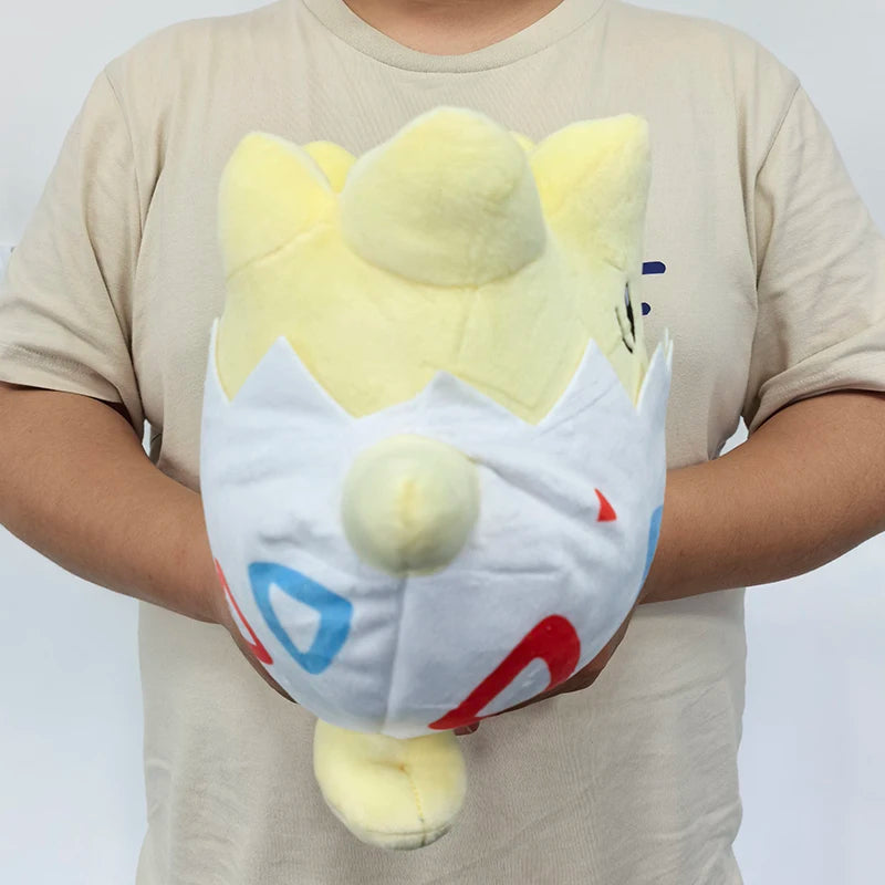 Pokemon Kawaii Togepi Stuffed Toys Cartoon&Cute Plush Dolls Throw Pillow Birthday Gift for Kids Upgrade Bigger Shape