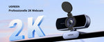 UGREEN USB Webcam 2K HD Mini Webcam For Laptop Computer Web Camera Dual Microphones for Youtube Zoom Video Calling 30fps web cam