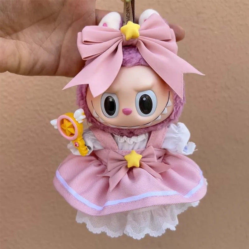 17cm Cute Baby Doll Clothes Accessories For Korea Kpop Labubu Idol Dolls Skirt Doll Clothes Clothing Accessories Labubu Clothes