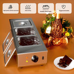 Singwinner 2 3 Tanks Electric Chocolate Tempering Machine Chocolate cascade Melting Pot for Kitchen home appliance