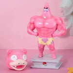 Pokemon Toys GYM Figurines Cartoon Fitness Muscle Man Action Figure Charmander Bulbasuar Squirtle Gengar Fit Model Anime Toys