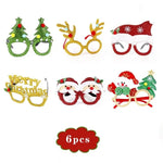 Christmas Glasses Party Glasses Christmas Novelty Glasses Party Accessories Fun Glasses Christmas Decorations Holiday Gifts