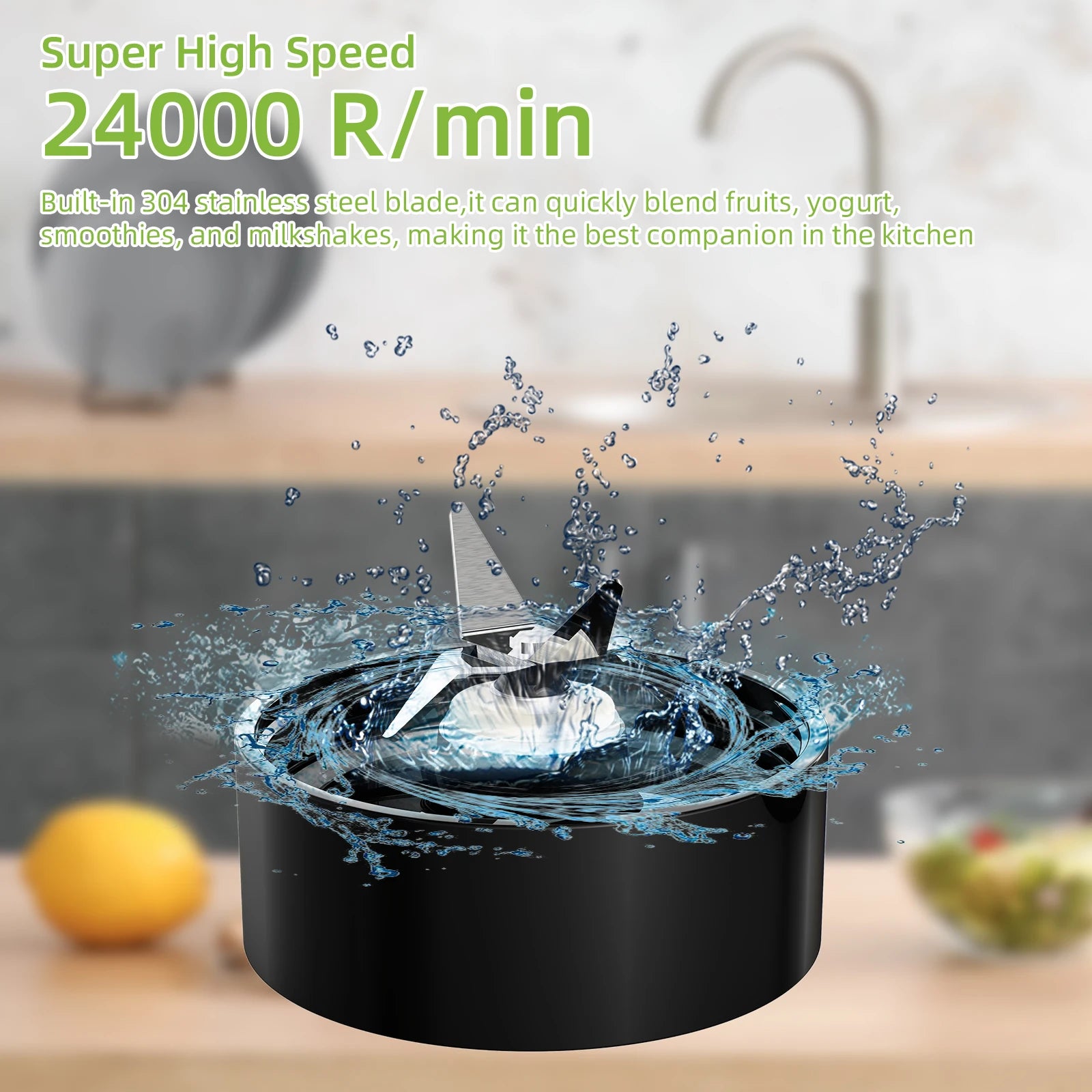 BioloMix 700W 3-in-1 Multifunctional Portable Food Processor Juicer Blender Smoothie Mixer Food Chopper Dry Grinder for Kitchen