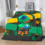 Sleepy Sandy Leon Spike Printed Blanket Picnic Blankets Warm Blanket Soft and Comfortable Blanket Home Travel Birthday Gift