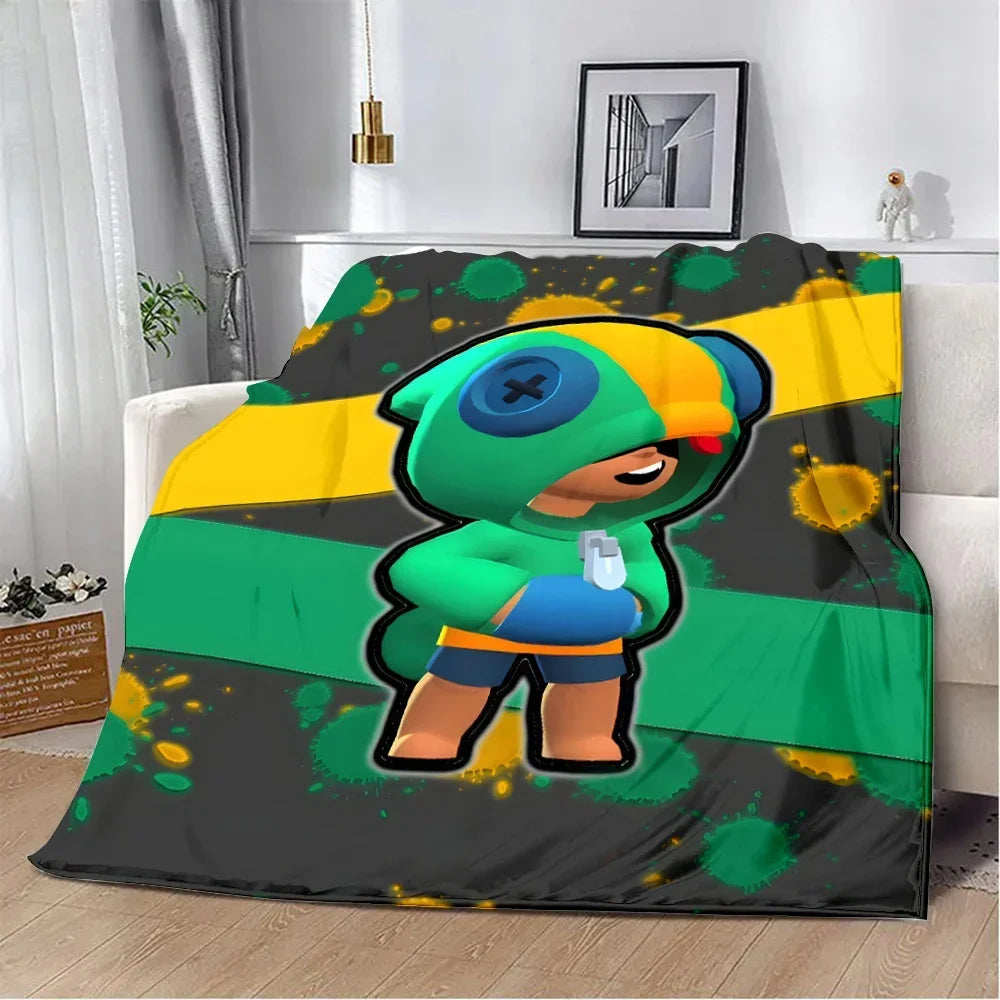 Sleepy Sandy Leon Spike Printed Blanket Picnic Blankets Warm Blanket Soft and Comfortable Blanket Home Travel Birthday Gift