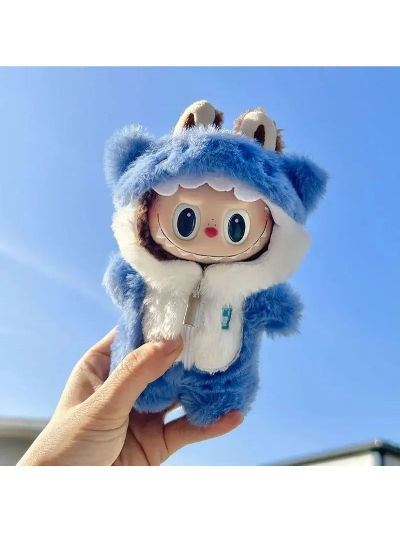 For Labubu Doll Clothes Hoodies Doll Clothes Color Match Hoodies Dolls Accessories Cute Decoration Little Cloths( no doll)