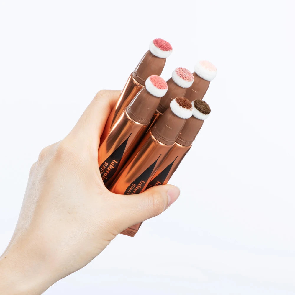 New Cream Bronzer Contour Blusher Beauty Wand Highlighter Blush With Cushion Liquid Face Bronzer Wand Stick Applicator Makeup