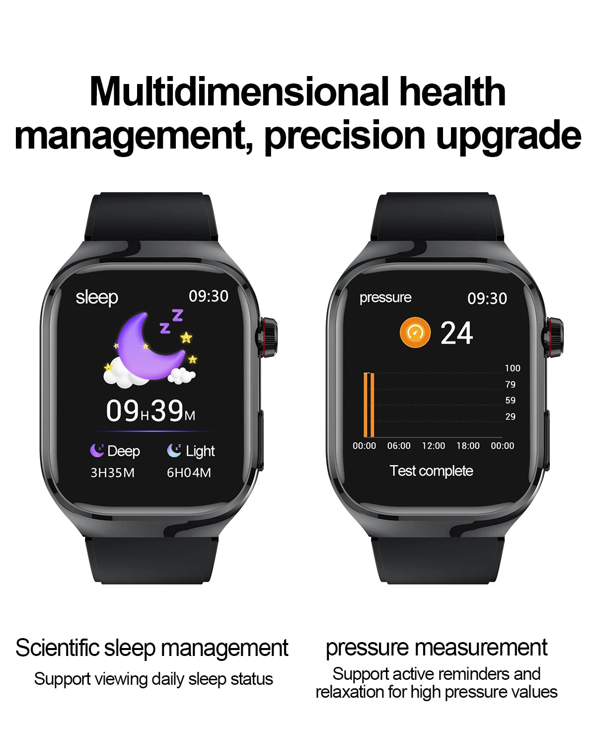 2025 New ECG+PPG Accurate Measure Heart Rate Smart Watch Men Blood Pressure Lipids Uric Acid Bluetooth Call Health Smartwatches