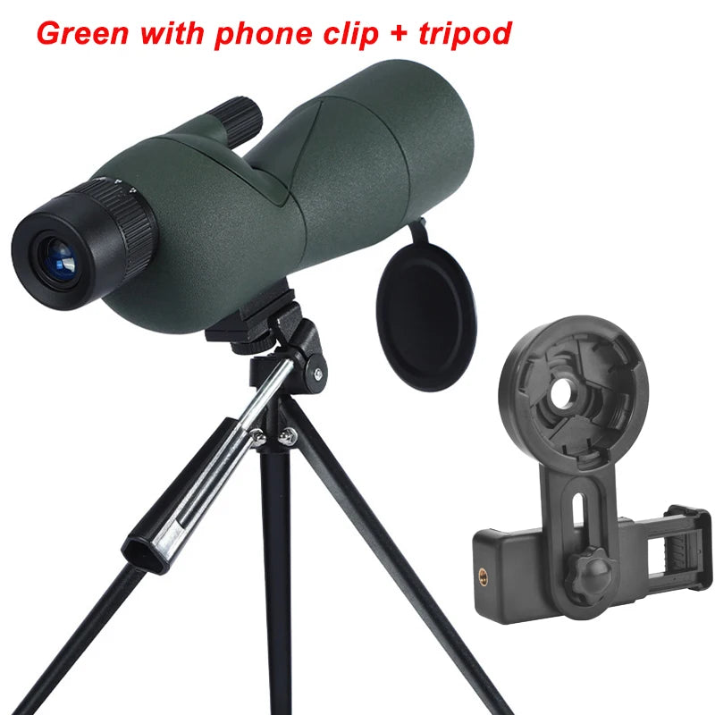 25-75x60 Zoom Spotting Scope ED Lens Powerful Monocular Bak4 Prism Telescope For Outdoor Camping Bird Watching Shooting
