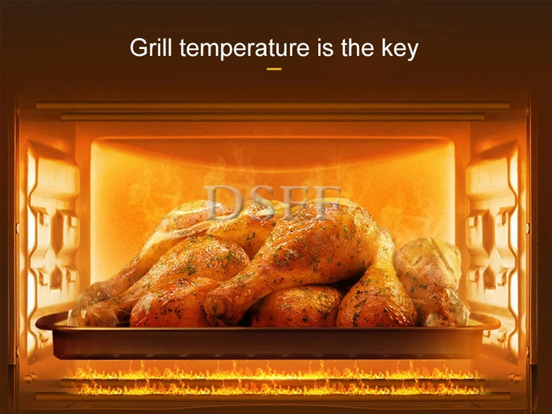 Commercial Double-Layer Kitchen Utensils, Pizza Bread Baking Machine, Household Electric Oven Machine