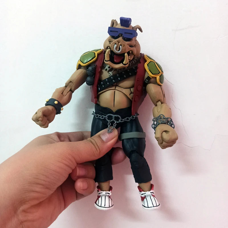 2PCS/Set NECA Shredder Michelangelo Foot Solder Donatello Krang Figure Bebop Rocksteady Turtle Figure Action Figurine Toy