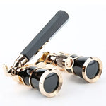 Opera Glasses Binoculars Metal Body With Chain/handle Theater Telescope Women Girls Optical Design Gift Retro Binoculars