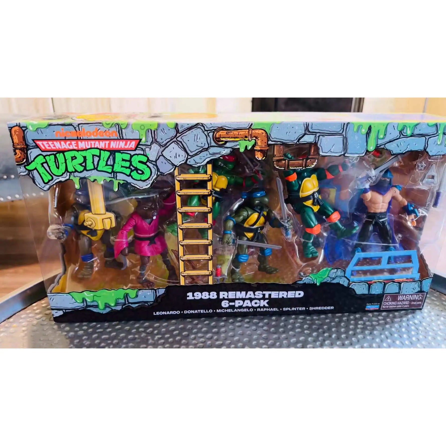 Original turtles Michelangelo Action Figure 2023 Navy Seal Mike Remastered，1988 Remastered turtles Collection Toy Gift