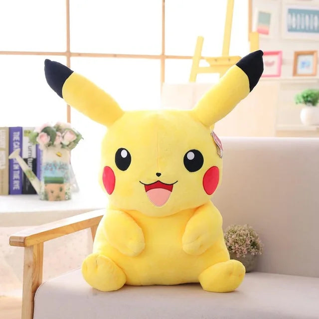 Kawaii Big Size Pokemon Pikachu Stuffed Toys Pikachu Plush Dolls Pikachu Peluche Pillow Xmas Gift For Kids Friends Boys
