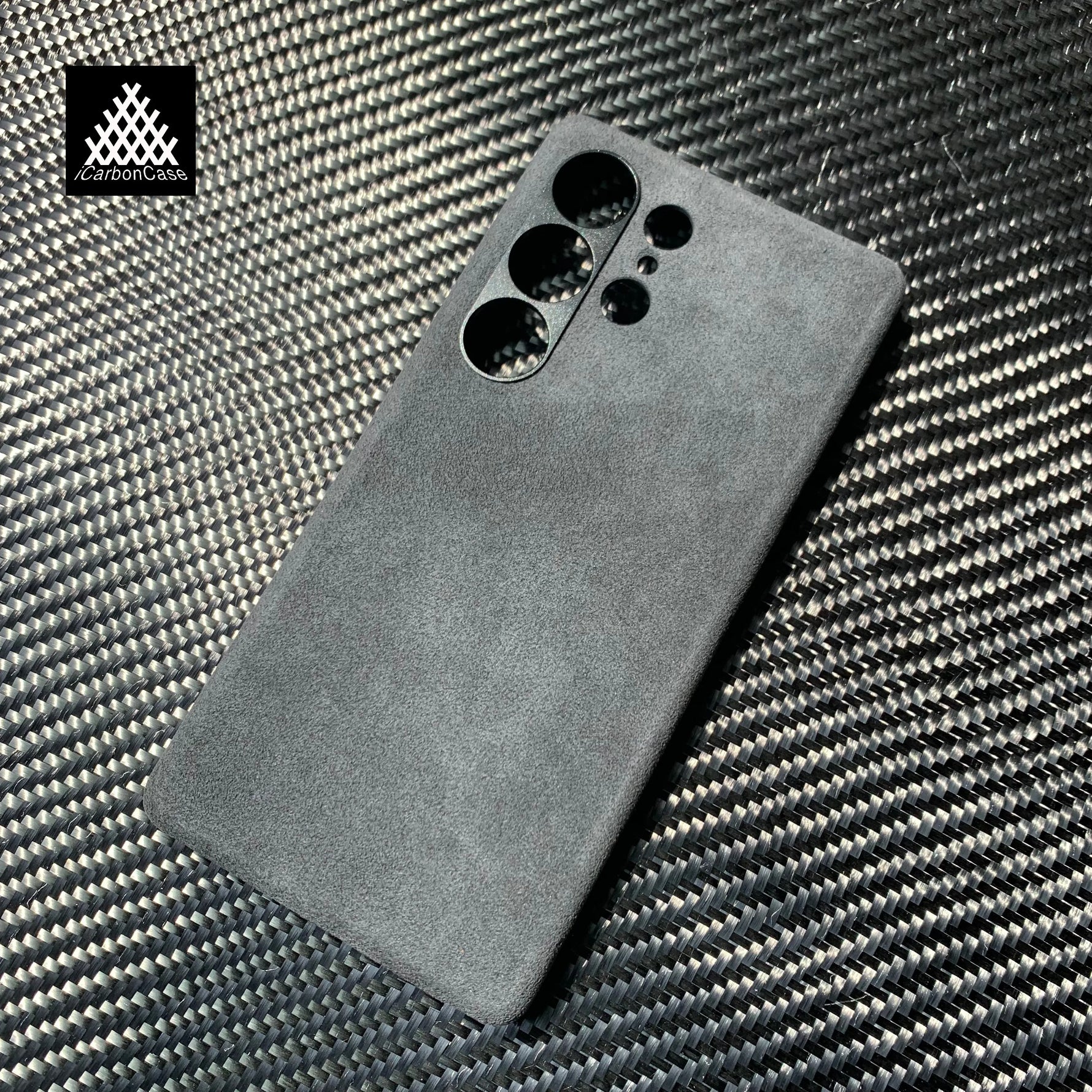 For Samsung  Galaxy S25 Ultra S25+ Magnetic Genuine Italy Alcantara Phone Case Handmade Super Car Inter Premium Leather Materia