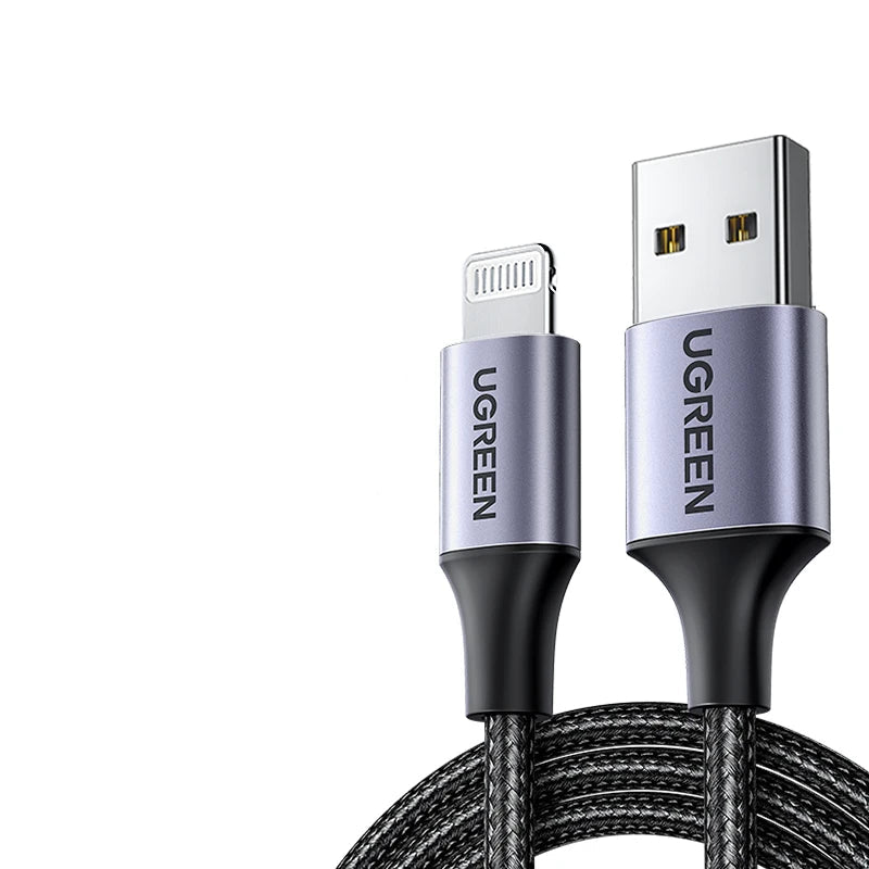 UGREEN MFi USB to Lightning Cable for iPhone 14 13 12 Pro Max 2.4A Fast Charging for iPhone for iPad Phone Data Cable