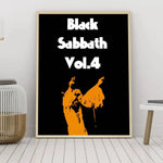 B-Black Sabbath Paranoid Poster Self-adhesive Art Waterproof Paper Sticker Coffee House Bar Room