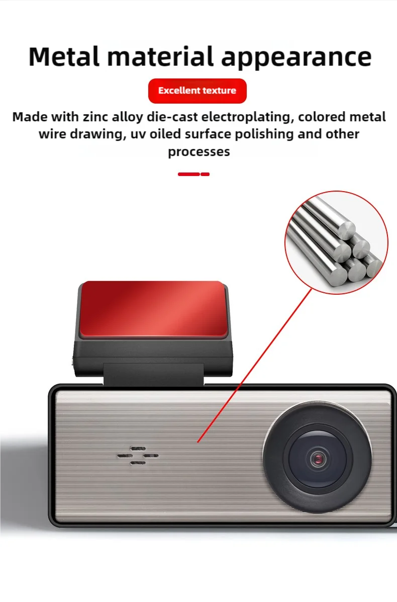 4K HD Dual Lens Dash Cam Car DashCam 3.16 IPS Screen 2K 1080P Camera Recording WiFi GPS Parking Monitoring ADAS Loop Recording