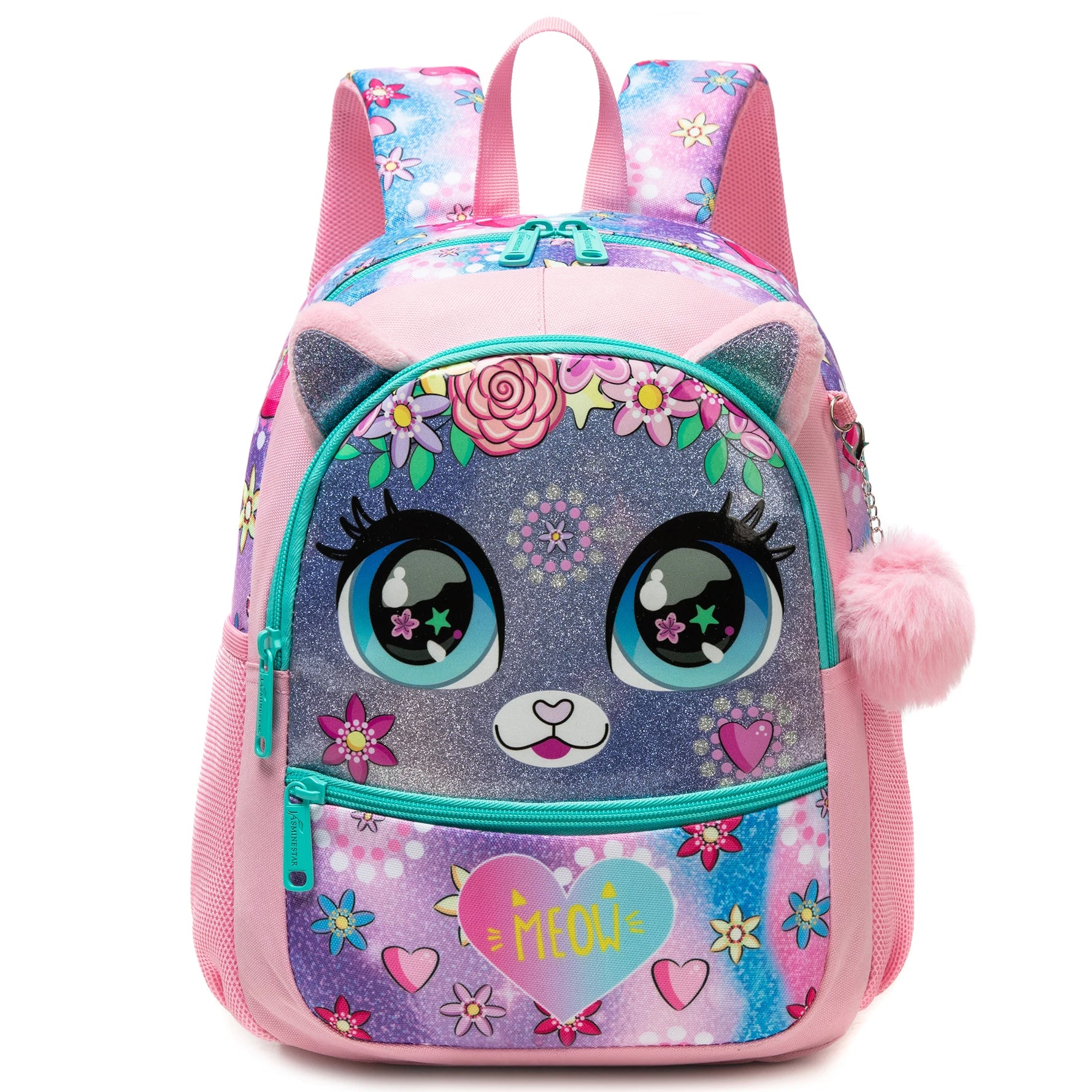 1pc Cute 13 Inch Animal Backpack Kindergarten Outdoor Sports Little Girl With Small Pendant
