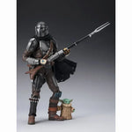In Stock Genuine Bandai S.H.Figuarts SHF Star Wars The Mandalorian Grogu Mandalorian Darksaber Anime Action Figure Model Toys