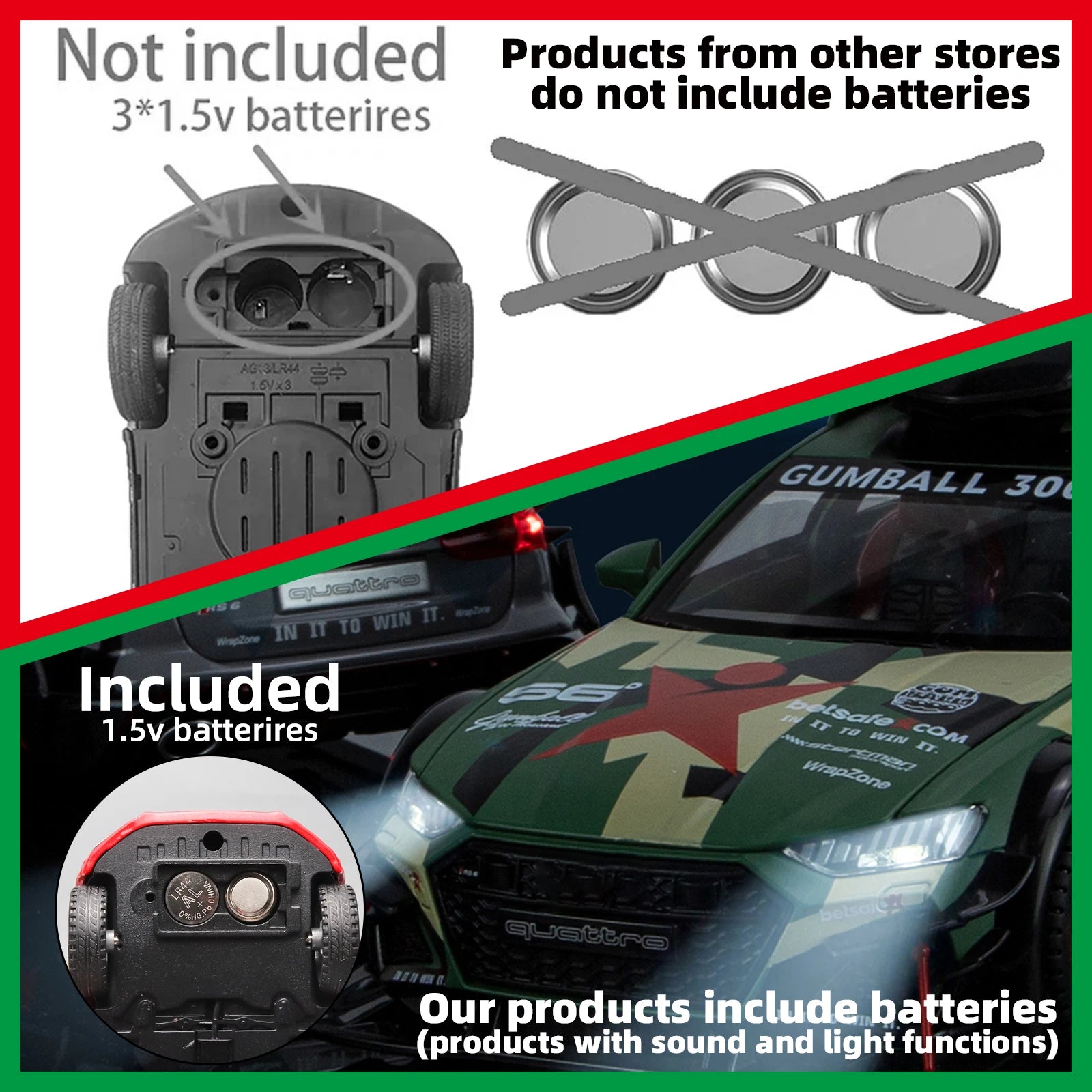 1:32 Batmobile Vision GT AMG Super Concept Car Diecast Metal Alloy Model Car Pull Back Sound And Light Bat Custom Edition Friend