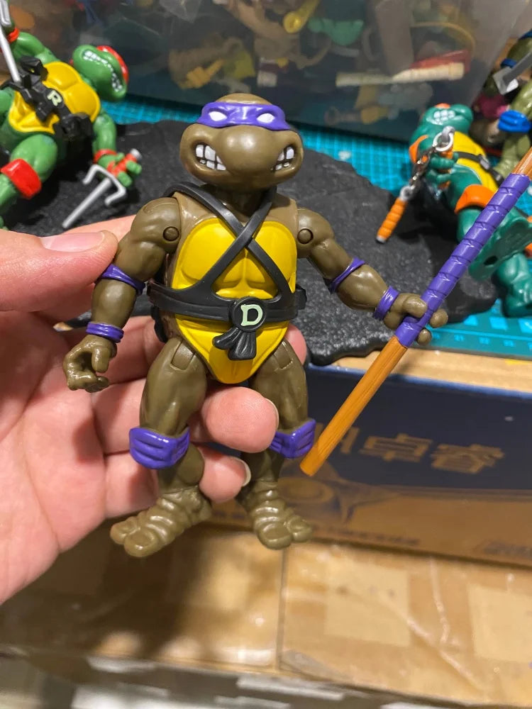 Original turtles Michelangelo Action Figure 2023 Navy Seal Mike Remastered，1988 Remastered turtles Collection Toy Gift
