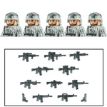 City Army Figures Building Blocks Russia Army Soldiers Weapons Special Combat Uniform Shield Combat Vests Shields Brick Toys