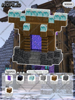 Magnetic Building Blocks Mine World Magnet Cube Set for Boy Girl Kid Age 3+ DIY Pixel style Model Base plate STEM Toy Baseplate