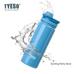 Tyeso Thermos Bottle Portable Sport Vacuum Flask Travel Stainless Steel Thermal Water Bottle Keeps Cold and Heat Thermal Mug