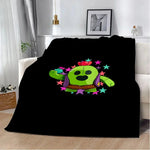 Sleepy Sandy Leon Spike Printed Blanket Picnic Blankets Warm Blanket Soft and Comfortable Blanket Home Travel Birthday Gift