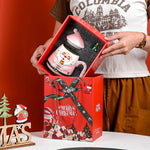 Christmas-themed ceramic cups, holiday mugs, Santa Claus design drinkware, and commemorative gifts, ideal for seasonal gifting