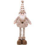 Christmas Decorations Adjustable Extendable Santa Snowman Reindeer Plush Dolls Indoor Home Tabletop Ornaments Toys Gifts