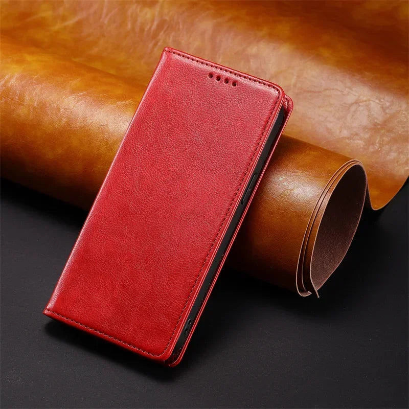 Leather Case For Samsung Galaxy A15 A25 A35 A55 A05S A14 A24 A34 A54 A13 A23 A33 A53 A73 A52 A12 A32 Wallet Magnetic Flip Cover