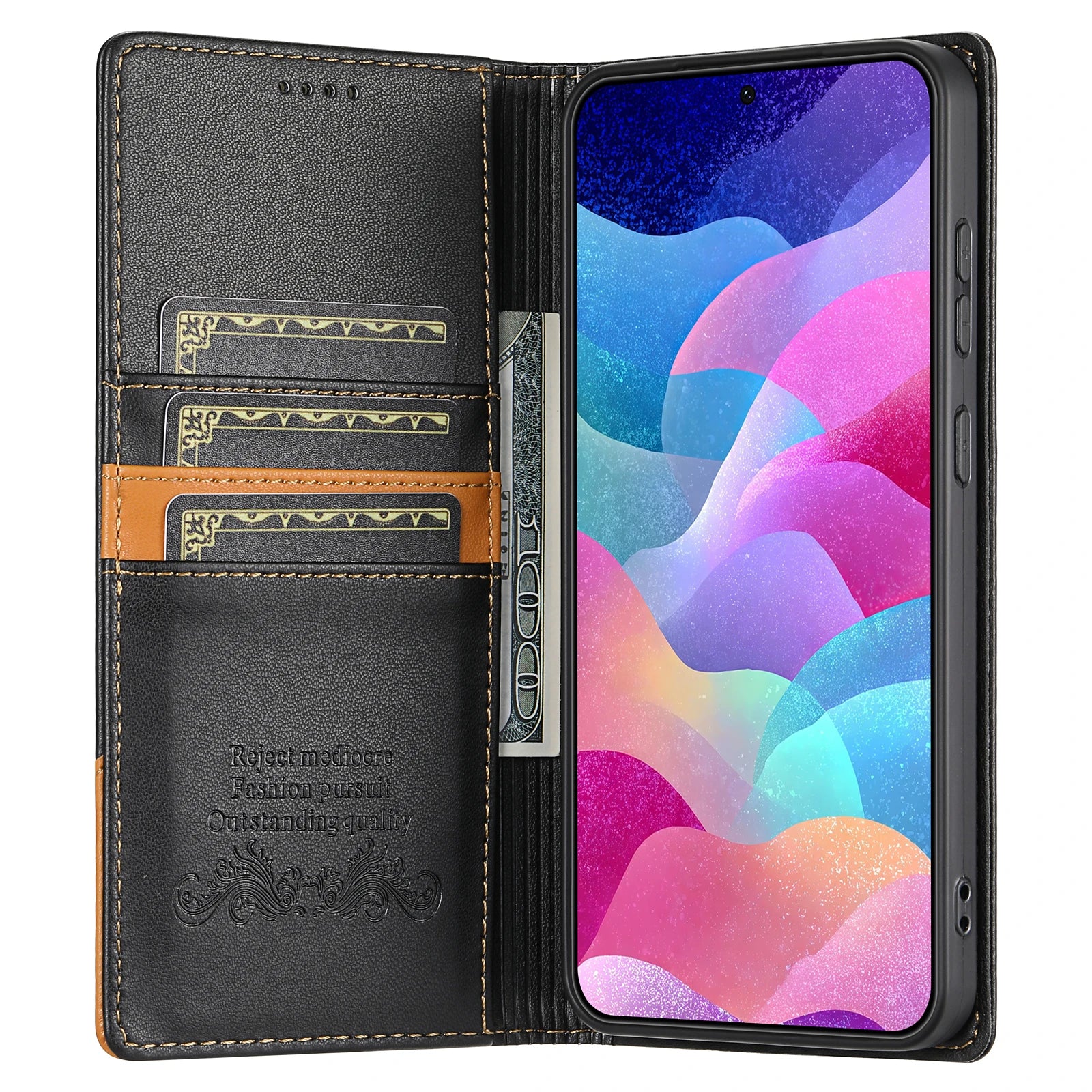 Business Flip Leather Case For Samsung Galaxy A17 A16 A36 A56 A26 A07 A55 A35 A15 A54 A34 A14 A53 A33 A13 Magnetic Wallet Cover