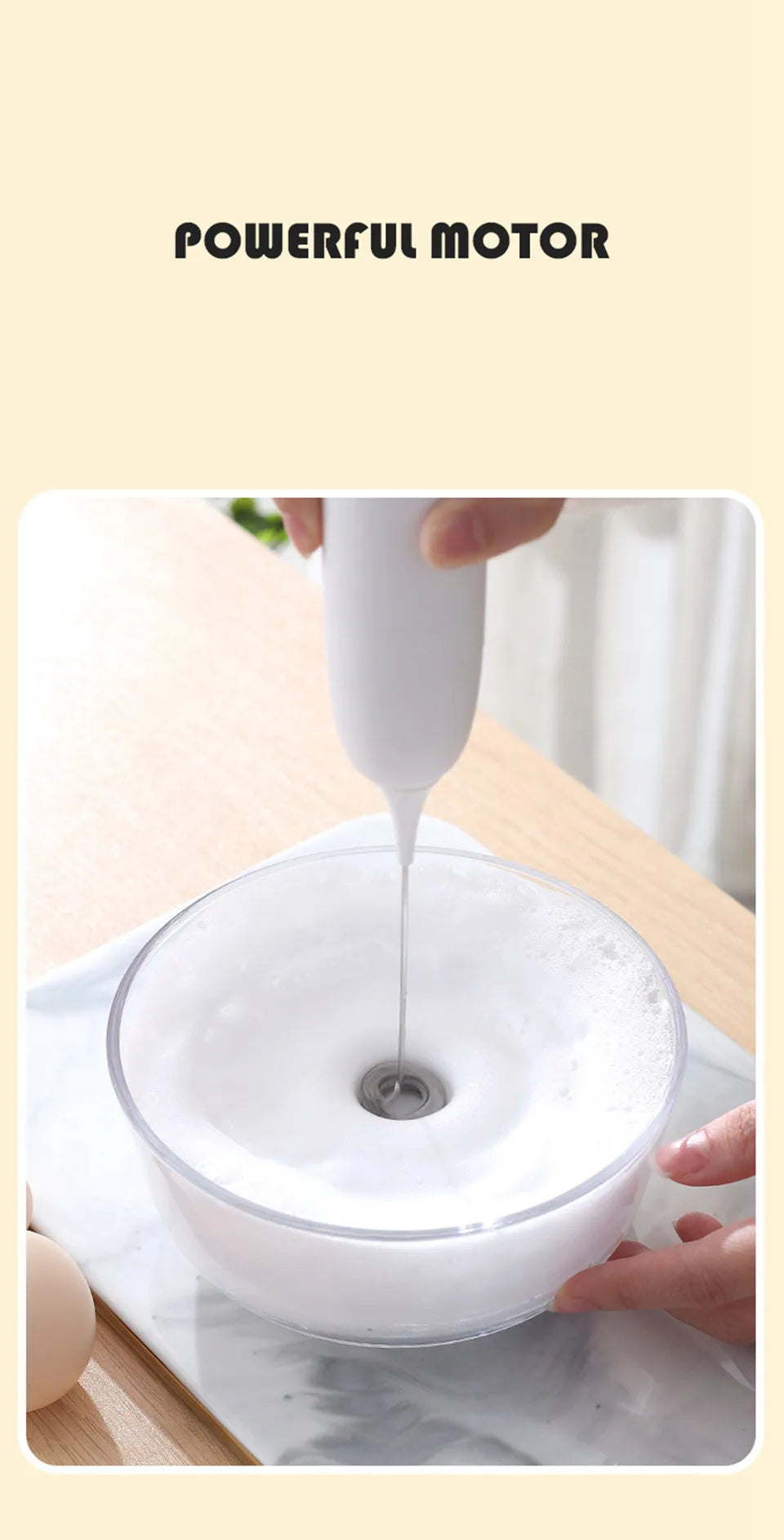 Milk Frother Handheld Cappuccino Maker Coffee Foamer Egg Beater Chocolate Stirrer Mini Portable Food Blender Kitchen Whisk Tool