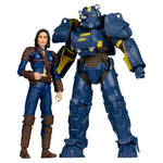 McFarlane Toys T-60 Vault Tec & Sole Survivor (Fallout New Vegas) 2-Pack 7" Action Figure Model Doll Garage Kit
