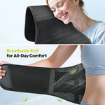 Back Brace for Lower Back Pain Relief, Breathable Adjustable Lumbar Support for Herniated Disc, Sciatica, Scoliosis