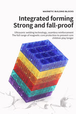 Magnetic Building Blocks Toy Transparent Magnetic Cubes Construction Set Preschool STEM Educational Sensory Toys Gift