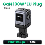UGREEN Uno 100W GaN Charger Robot Design QC4.0 3.0 PPS PD 3.0 Fast Charger for iPhone 17 16 15 Pro Macbook Air Laptops Tablets