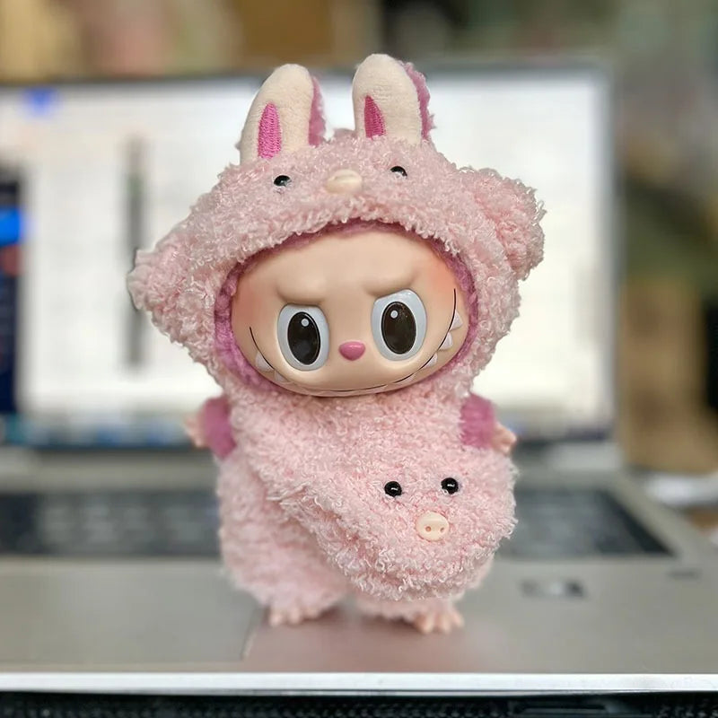 17cm Cute Mini Plush Doll'S Clothes Outfit Accessories For Korea Kpop Exo Labubu Idol Dolls Skirt Hat Clothing DIY Kids Gift