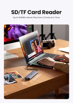 UGREEN USB-C HUB to 4K60Hz HDMI RJ45 Gigabit PD100W SD&TF USB3.0 5Gbps Splitter for MacBook Laptop Accessories Docking Station