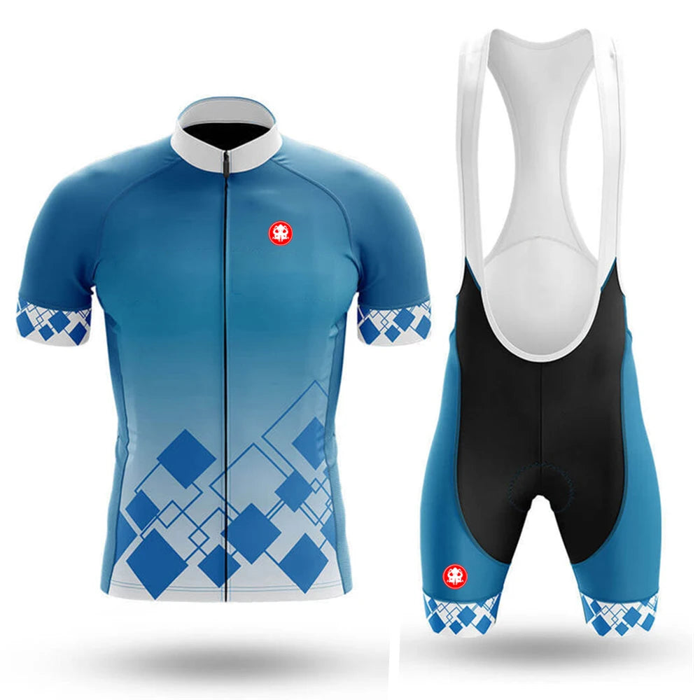2025 Kraken Octopus Men’s Cycling Jersey Set – Short Sleeve Road & MTB Bike Clothing, Summer Bicycle Wear with Bib Shorts