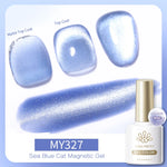 BORN PRETTY 10ml Silver Water Light Cat Magnetic Gel Nail Polish Nail Supplies Vernis Semi Permanent Gel for Fall Winter Nails