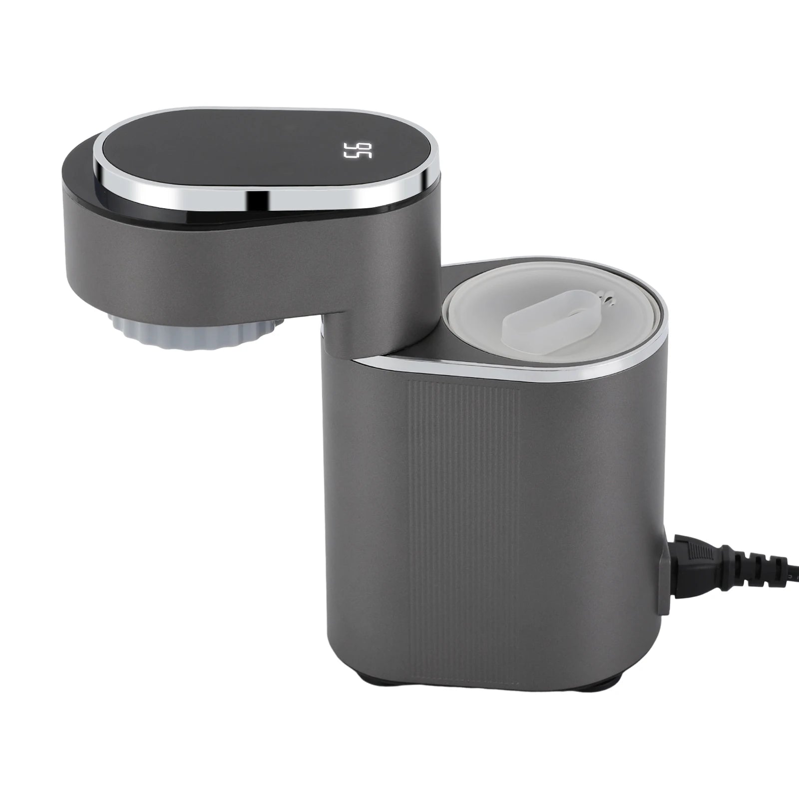 150ml Mini Coffee Machine 600W Portable Grey Travel Espresso Maker 15 bar 85-95℃ Coffee Latte Machine with touch screen panel
