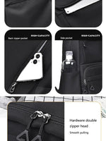 A New 14-inch Casual Simple Student Backpack Large Capacity Children's Schoolbag School Travel Unisex Laptop Backpack