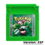 Pokemon Red Blue Crystal Golden Green Silver Yellow GBC Game Card 16 Bit Video Game Cartridge Console Cards For GB/SP