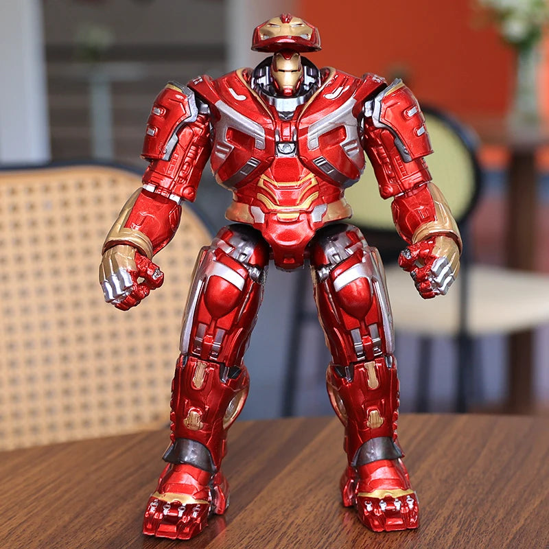 New 17cm Avengers Iron Man Mk44 Hulkbuster Action Figures Mech Iron Man Knuckle Movable Toy Collects Alloy Models Birthday